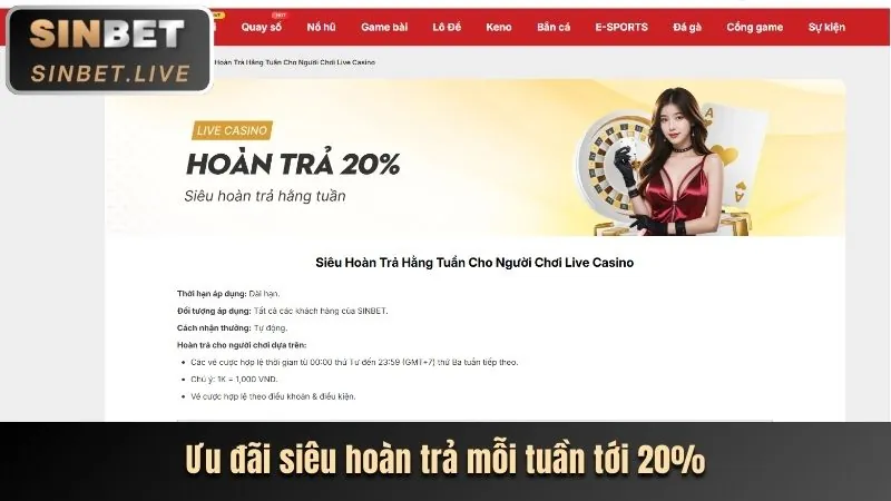 Ưu đãi nạp lại và hoàn trả hàng ngày tại sanvip apk